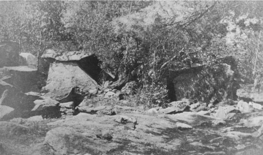 America's Stonehenge East-West Chamber Photograph 1930's