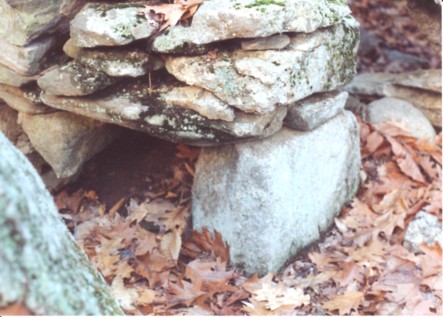 America's Stonehenge - Collapsed Chamber Niche