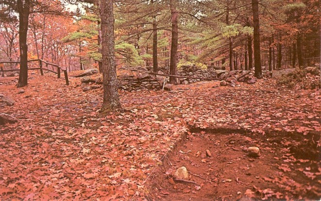 Postcard 1970 Excavation - America's Stonehenge