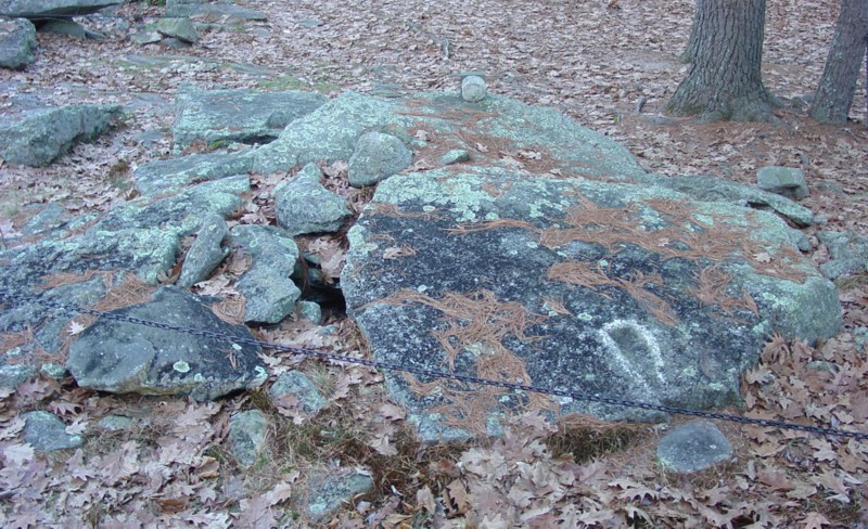 America's Stonehenge - Small Grooved Waterfall Drain